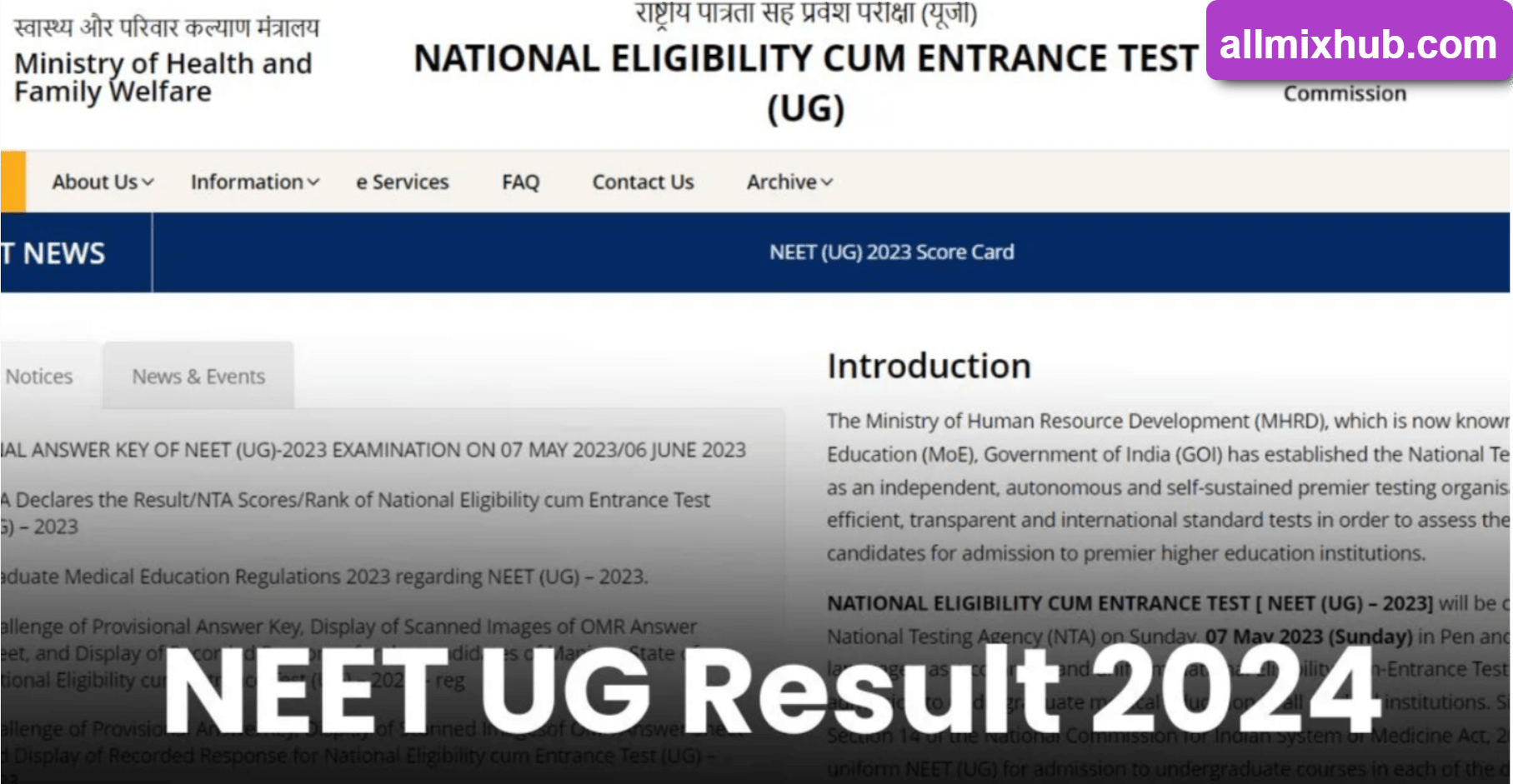 NEET UG Result 2024